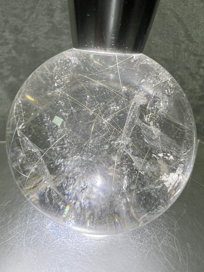 Rutile Quartz Sphere. 58mm. Gorgeous Golden Rutilated Quartz. Stunning Display Sphere