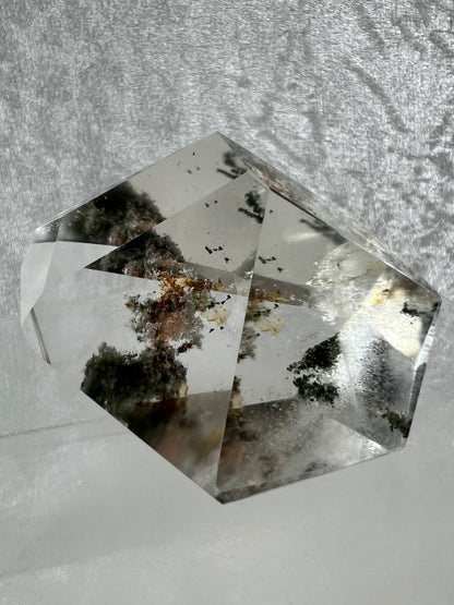 Garden Quartz Polished Freeform. High Quality Four Seasons Landscape Quartz. Gorgeous Pastel Colors. Amazing Polished Lodolite Freeform.