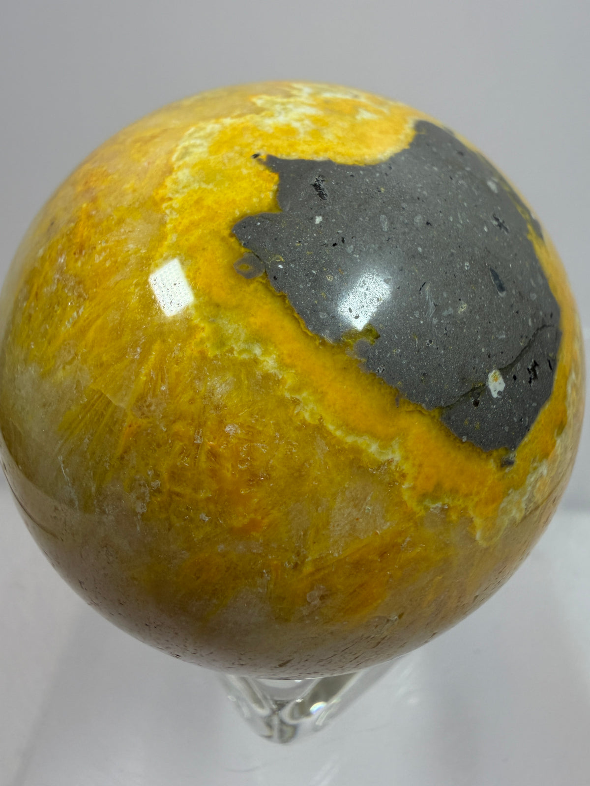 Bumble Bee Jasper Sphere. 50mm. Beautiful Colors And Patterns. Amazing Rare Crystal.