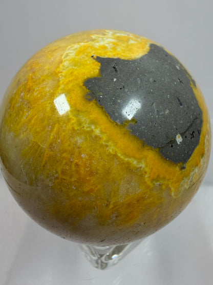 Bumble Bee Jasper Sphere. 50mm. Beautiful Colors And Patterns. Amazing Rare Crystal.