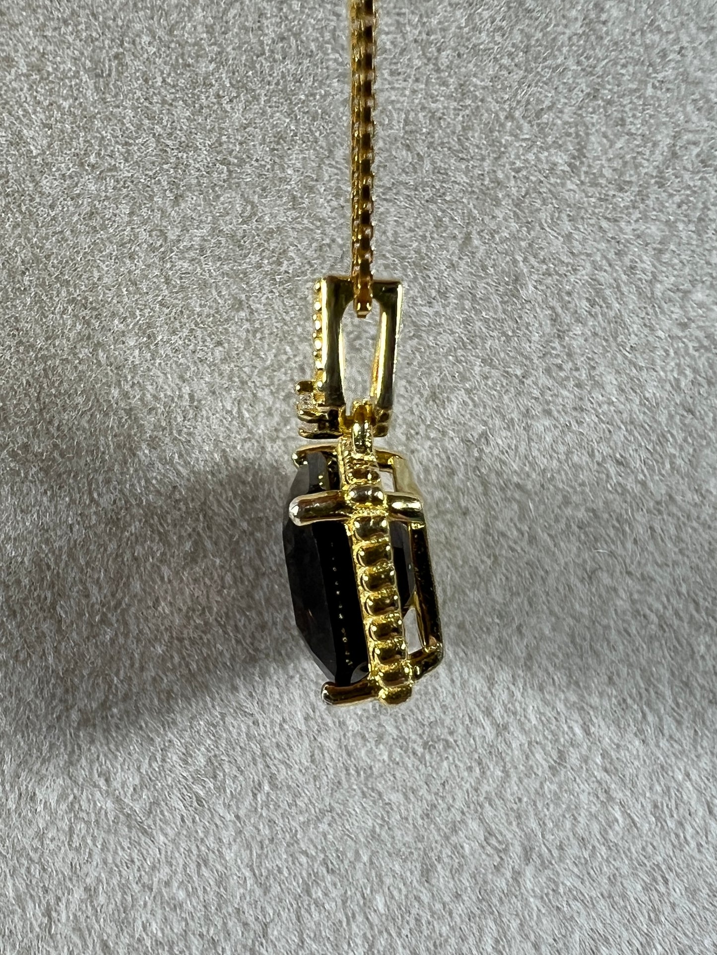 Smoky Quartz Crystal Pendant. Stunning Quality Crystal Necklace. S925 Setting And Necklace. Gorgeous Natural Gemstone