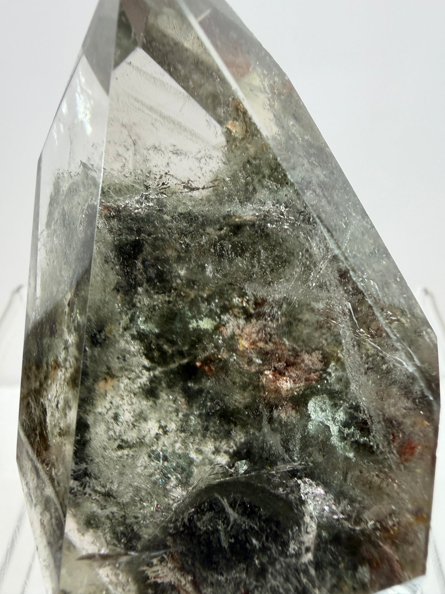 Garden Quartz Polished Freeform. Beautiful Four Seasons Landscape. High Quality Crystal. Very Full And Colorful.