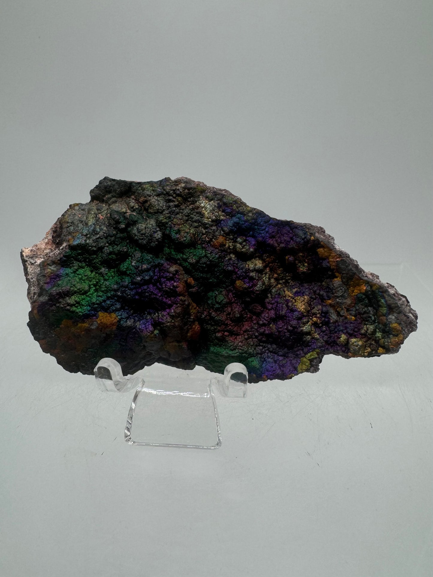 Turgite From Chihuahua, Mexico. Gorgeous Iridescent Rainbow Flash. Amazing Hematite Goethite Mineral Specimen.
