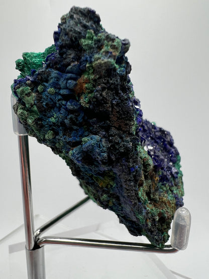 Azurite And Malachite Specimen. Stunning High Quality Azurite Crystals. Beautiful Multi Mineral Cluster.