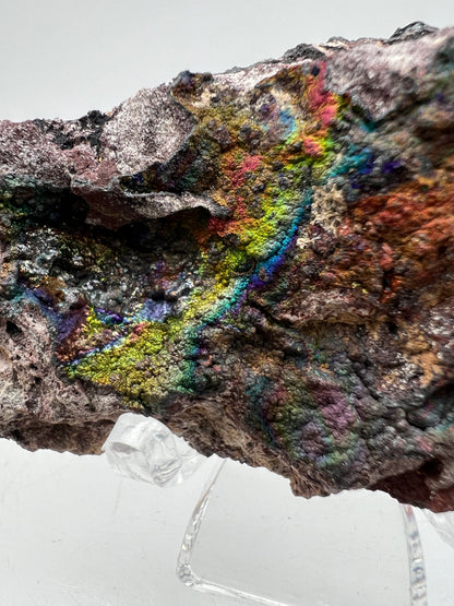 Turgite From Chihuahua, Mexico. Gorgeous Iridescent Rainbow Flash. Amazing Hematite Goethite Mineral Specimen.