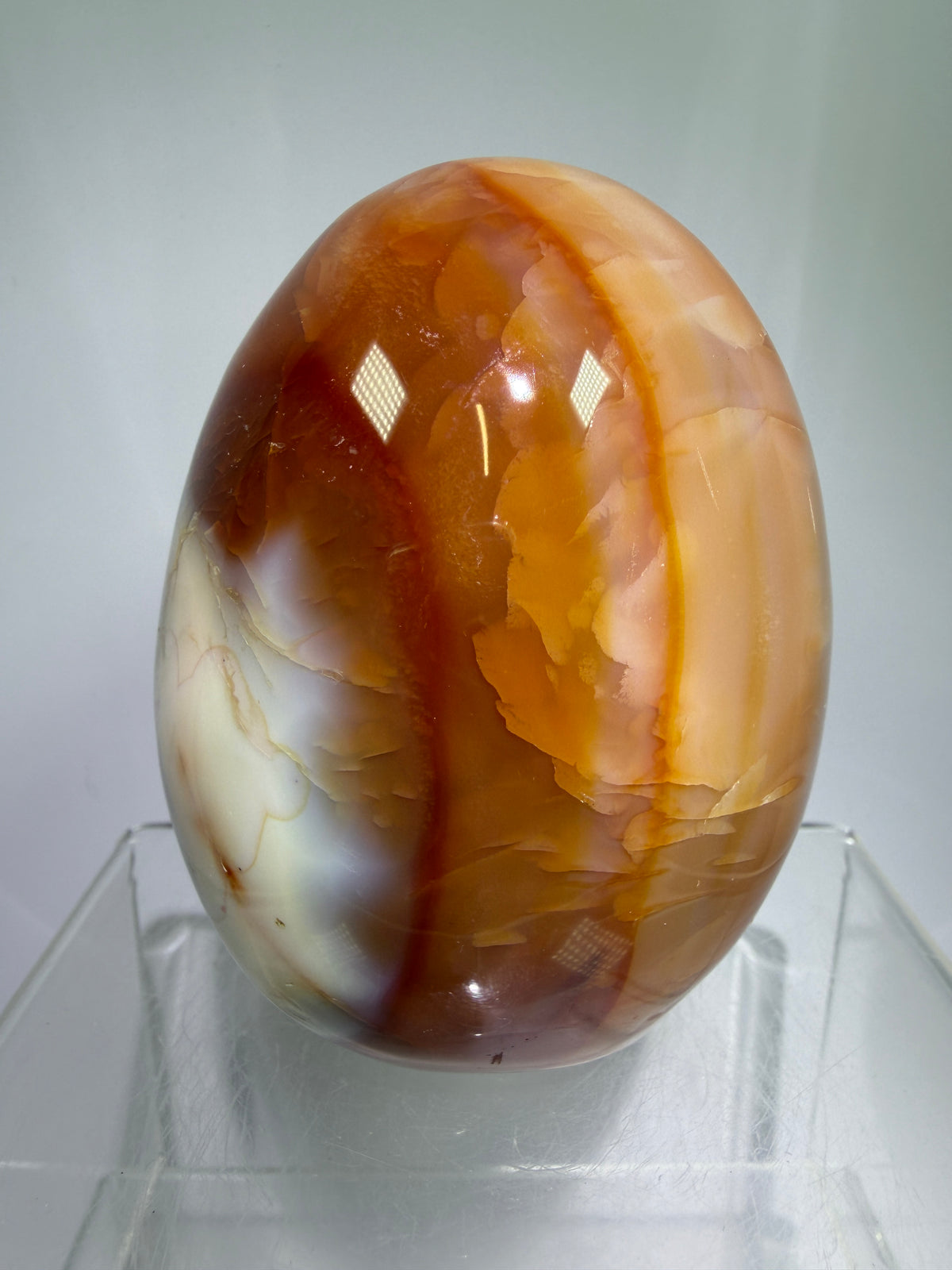 Carnelian Polished Freeform. Stunning Agate From Madagascar. Amazing Colors On This High Quality Crystal