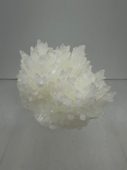 White Aragonite Crystal Specimen. Gorgeous Cave Calcite From Mexico.