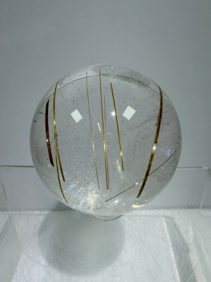 Rutile Quartz Sphere. 55mm. High Quality Golden Rutilated Quartz. Stunning Display Sphere