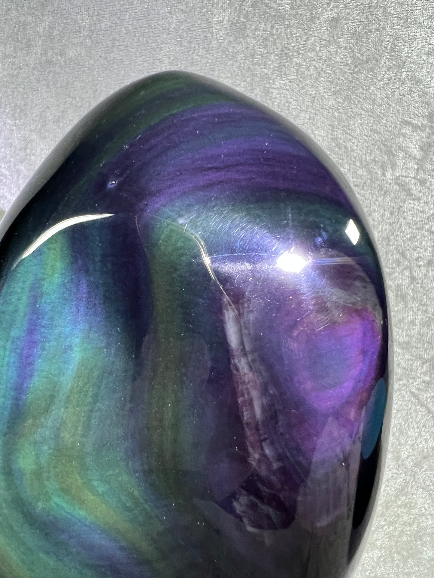 Rainbow Obsidian Freeform. Gorgeous Polished Freeform. Amazing Colorful Obsidian From Mexico. Rare One Of A Kind Display Crystal