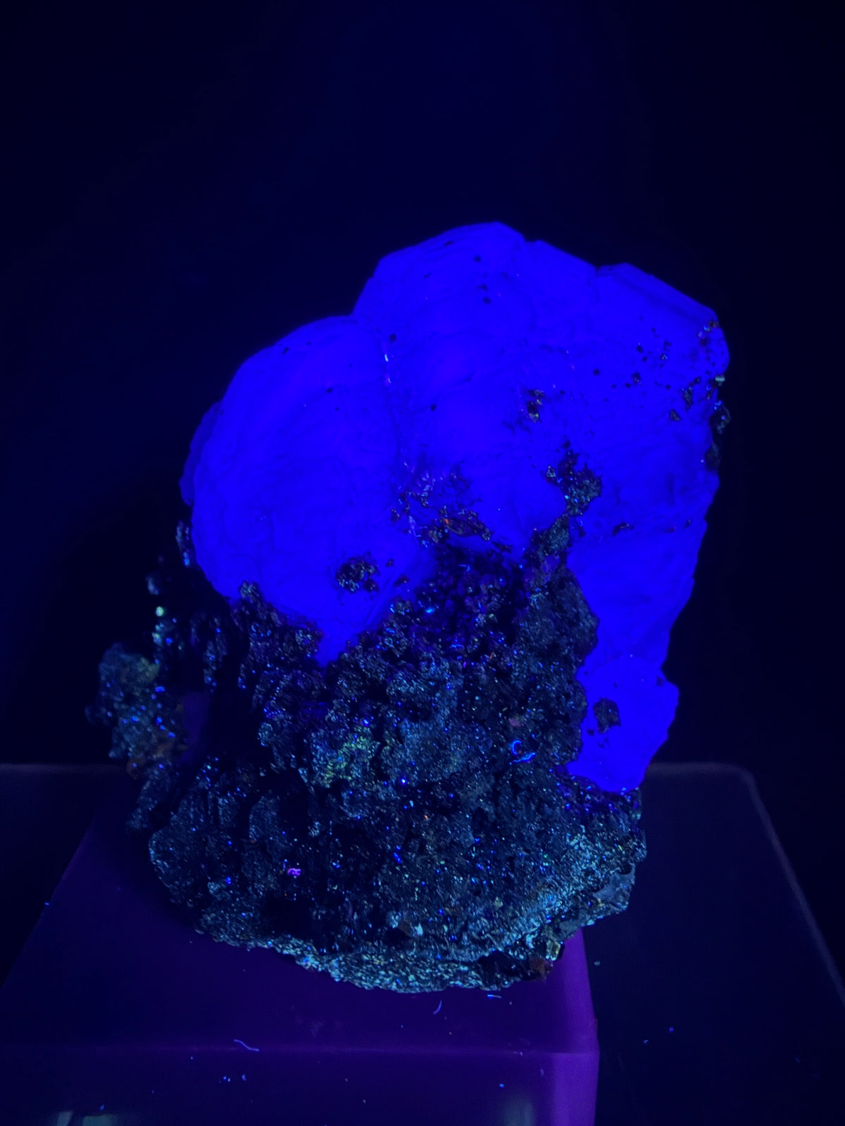 Green Fluorite And Pyrite Specimen From The Famous Milpo Mine In Peru. High Quality Rare Fluorite Specimen. Gorgeous Display Crystal