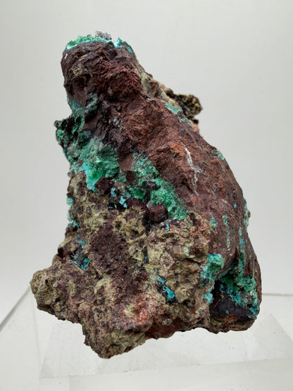 Rosasite And Malachite Specimen. Colorful High Quality Specimen From Mexico. Rare Mineral For Collections