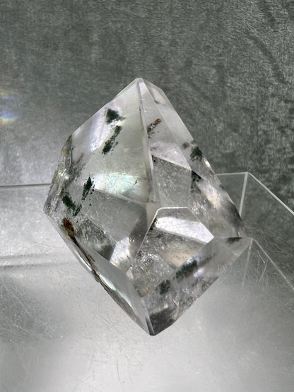 Garden Quartz Polished Freeform. High Quality Four Seasons Landscape Quartz. Gorgeous Pastel Colors. Amazing Polished Lodolite Freeform.