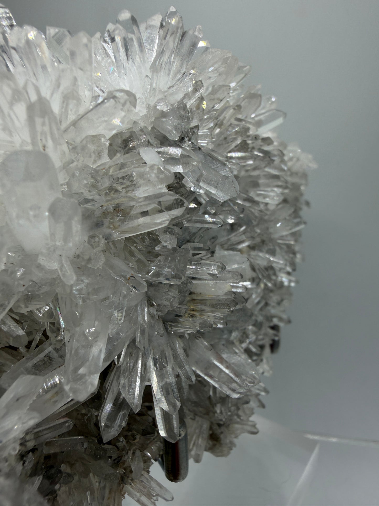 Needle Quartz Cluster. High Quality Large Clear Quartz Specimen. Gorgeous Very Fine Quartz Points.