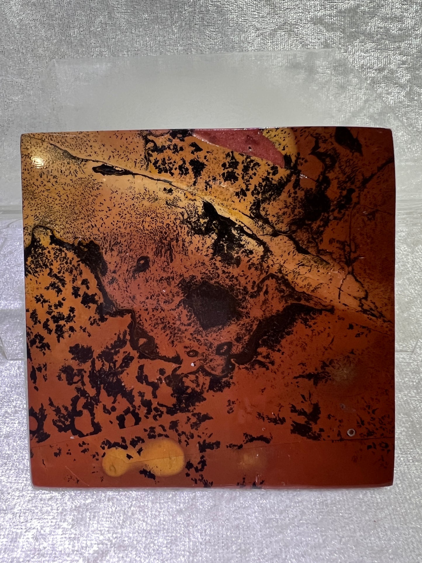 Picture Jasper Set Of 4 Coasters. Stunning Crystal Coasters. Practical And Beautiful!