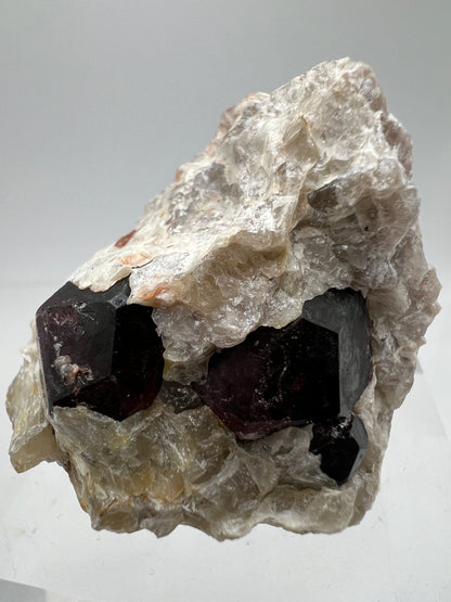 Andradite Garnet Specimen. Gorgeous Red Garnet In Matrix From Karibib, Namibia. Rare African Display Crystal.