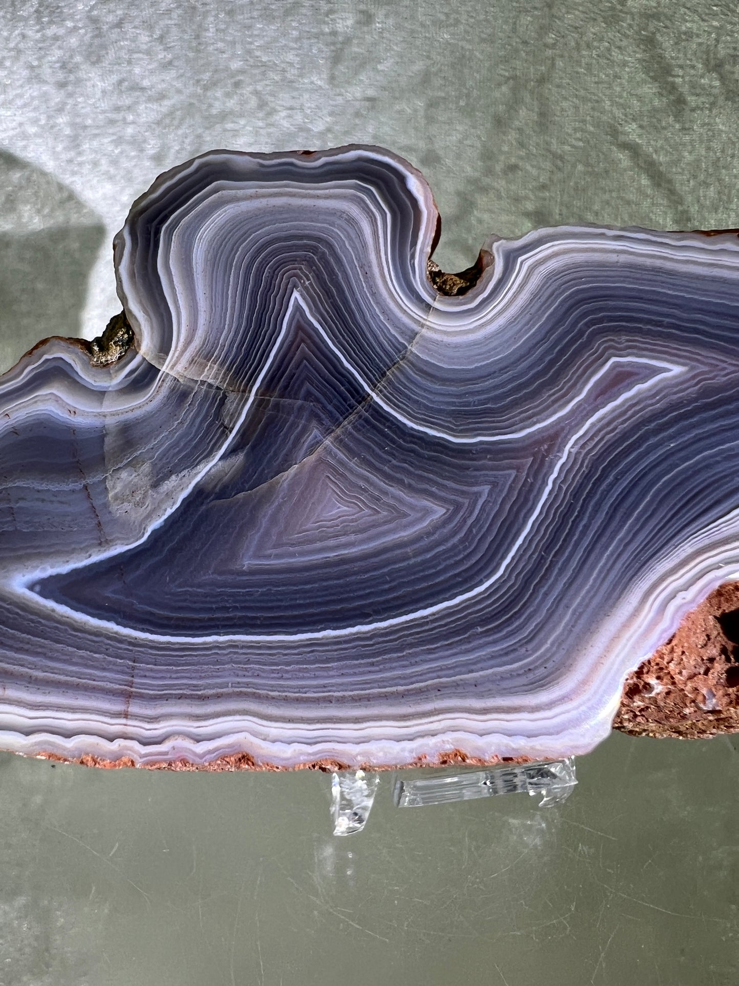 Red Sashe River Agate Freeform. Large Semi Polished Freeform From Zimbabwe. High Quality Rare Display Crystal