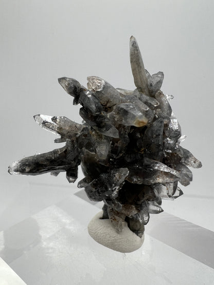 Veracruz Black Phantom Quartz Specimen. New Discovery From Mexico. Very Rare And Limited Collectors Piece. Stunning Display Crystal.