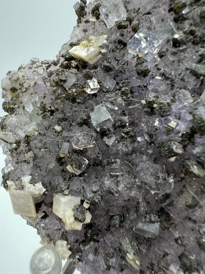 Fluorite And Calcite Specimen. World Famous Yaogangxian Fluorite Cubes. High Quality Mixed Mineral Display Specimen.