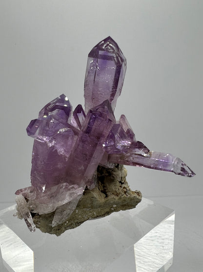 Veracruz Amethyst Display Cluster. Gorgeous Deep Purple High Quality Specimen. World Famous Rare Amethyst