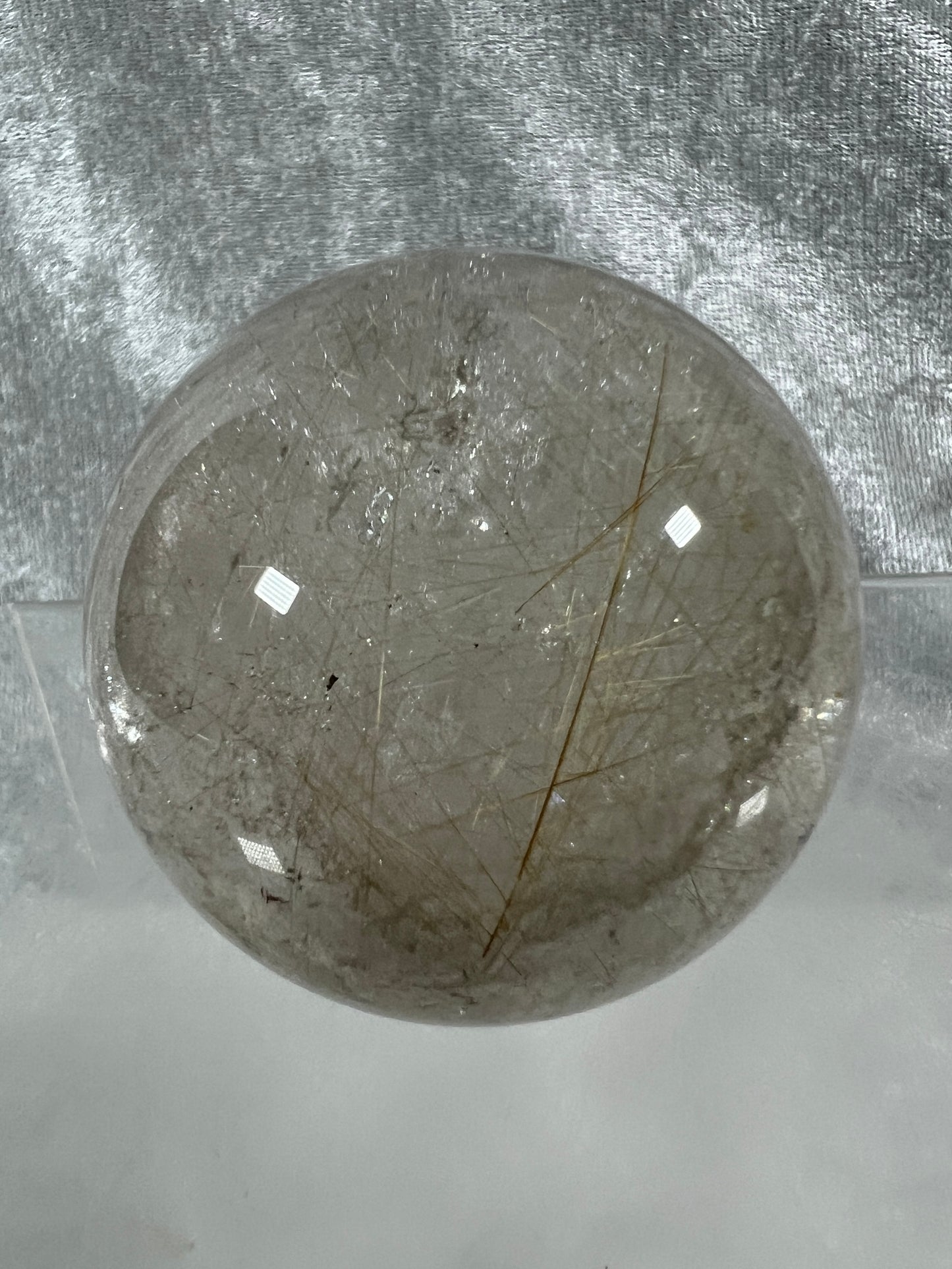 Rutile Quartz Sphere. 54mm. Gorgeous Golden Rutilated Quartz. Stunning Display Sphere