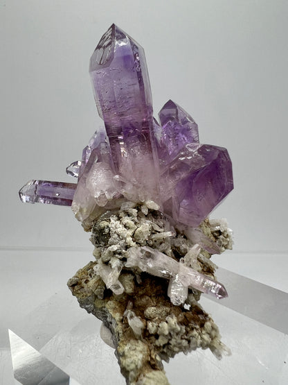 Veracruz Amethyst Display Cluster. Gorgeous Deep Purple High Quality Specimen. World Famous Rare Amethyst