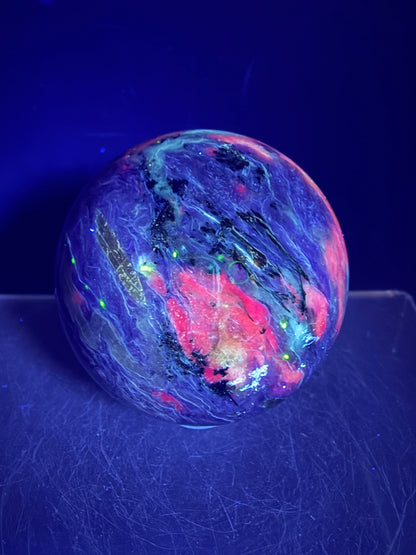 Charoite Crystal Sphere. 50mm. High Quality Beautiful Crystal. Amazing Patterns And Flash. Stunning Rare Crystal