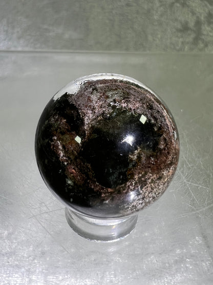 Garden Quartz Lodolite Sphere. Amazing High Quality Four Seasons Landscape.