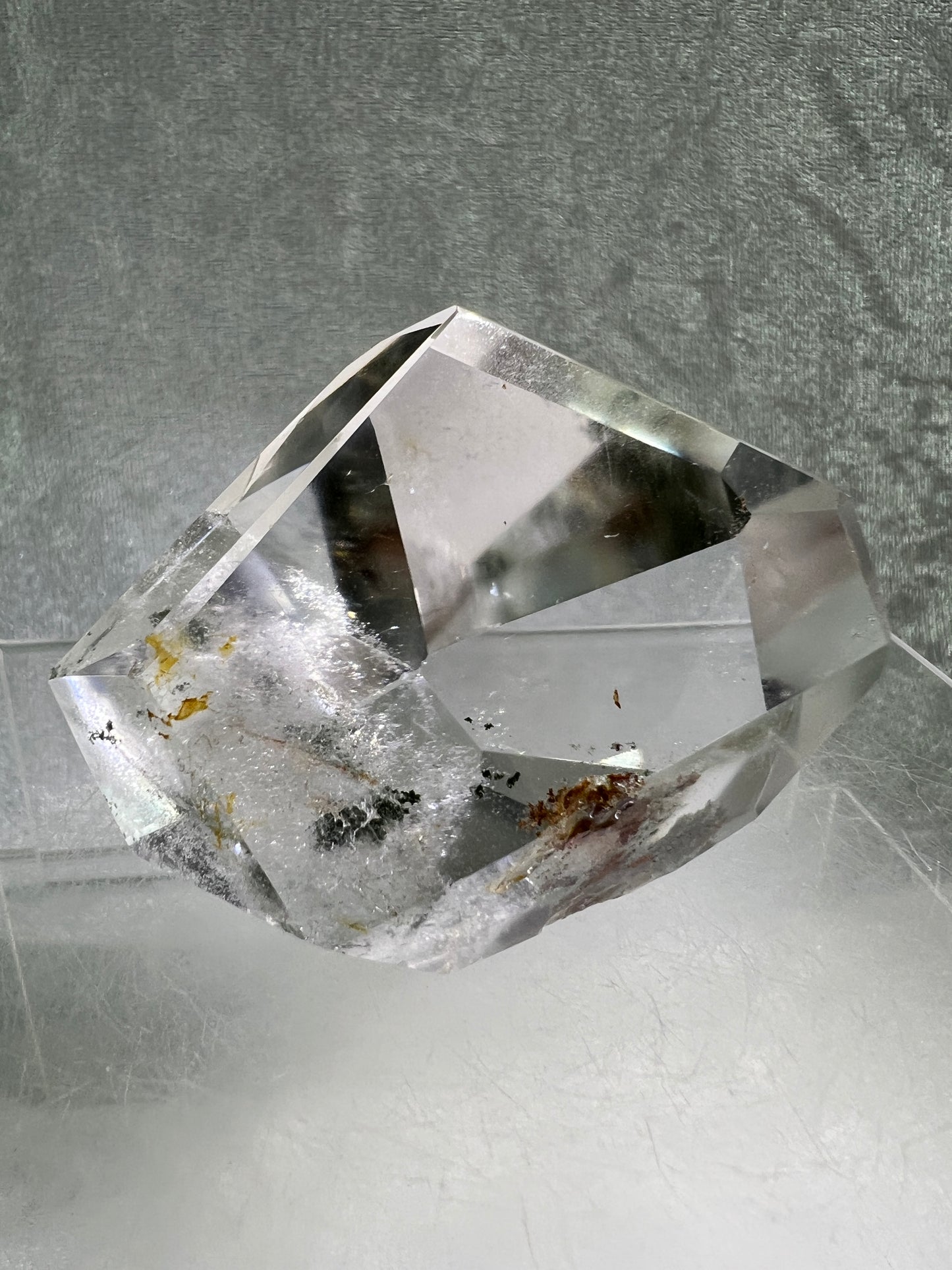 Garden Quartz Polished Freeform. High Quality Four Seasons Landscape Quartz. Gorgeous Pastel Colors. Amazing Polished Lodolite Freeform.