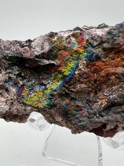 Turgite From Chihuahua, Mexico. Gorgeous Iridescent Rainbow Flash. Amazing Hematite Goethite Mineral Specimen.
