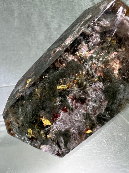 Garden Quartz Polished Freeform. Beautiful Four Seasons Landscape. High Quality Crystal. Very Full And Colorful.