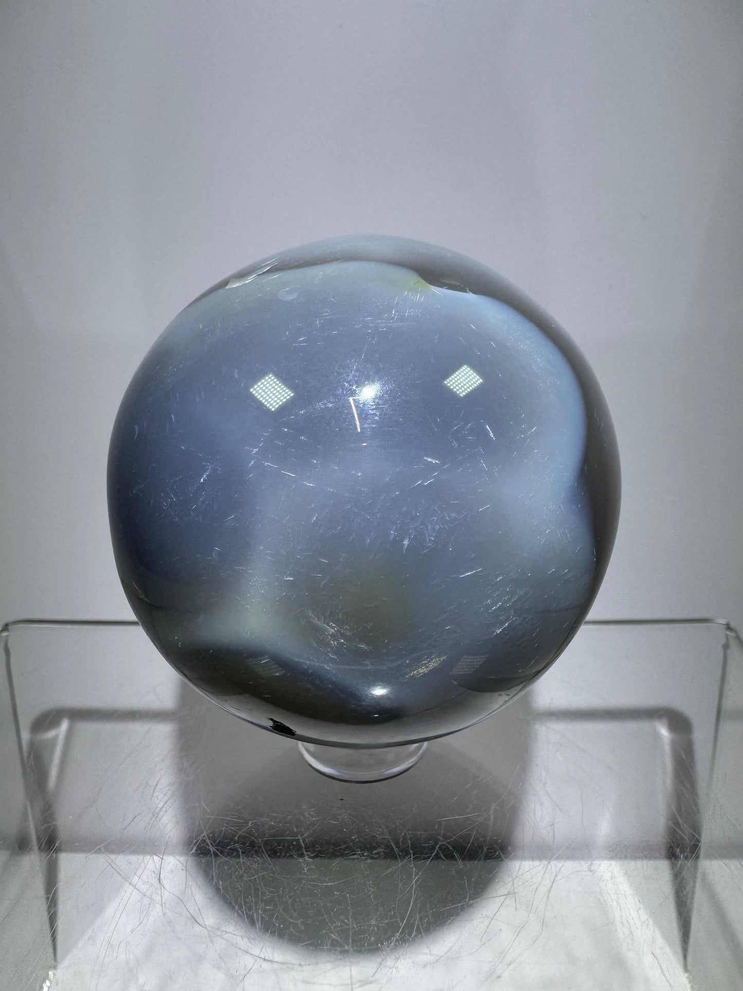 Banded Agate Crystal Sphere. 57mm. Beautiful Display Sphere From Madagascar. Gorgeous Colors And Banding.