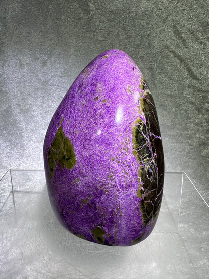 Stichtite In Serpentine Polished Freeform. Gorgeous High Quality Display Crystal. Amazing Atlantisite Freeform.