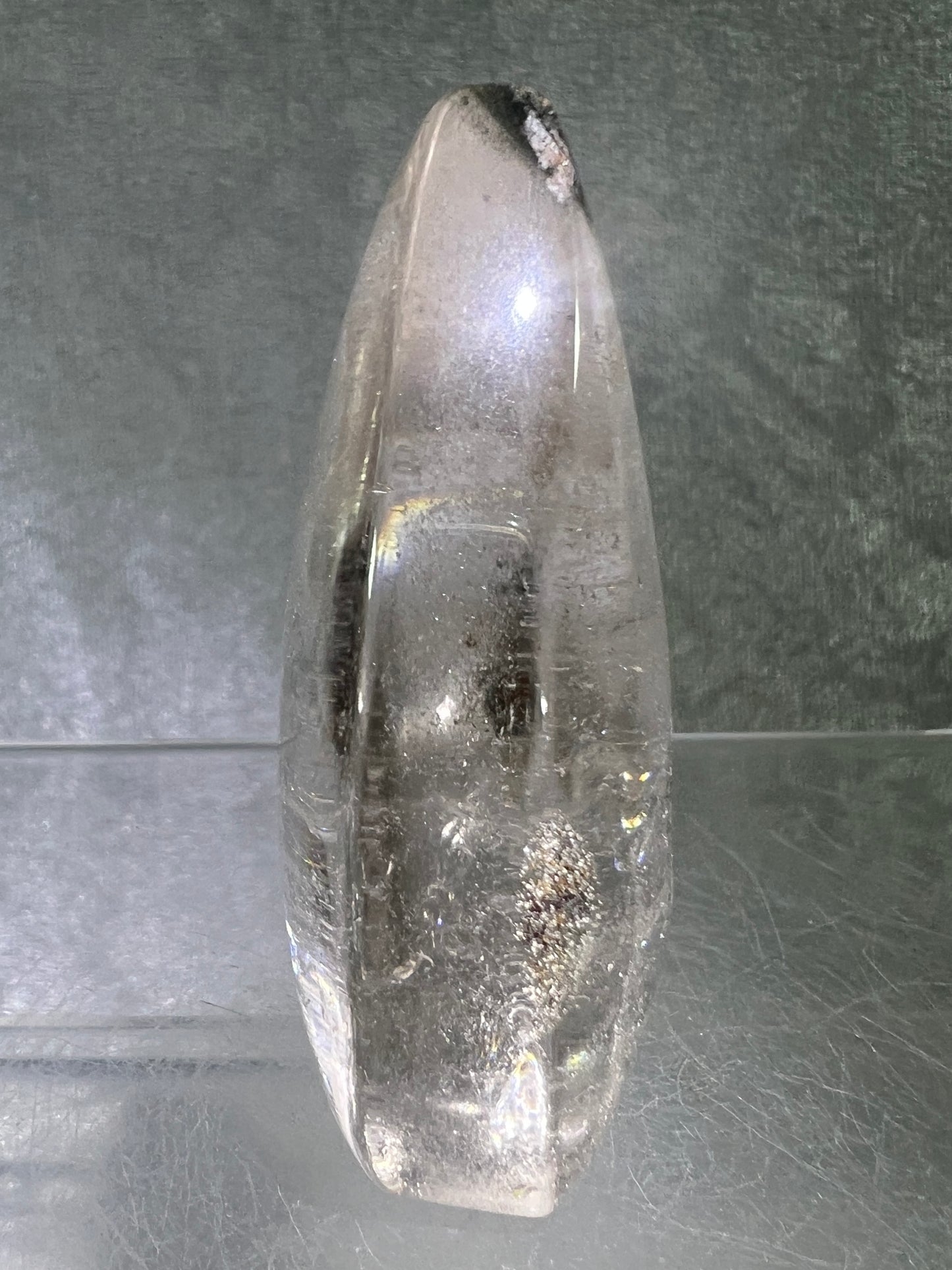 Garden Quartz Crystal Flame. Gorgeous Four Seasons Landscape. Rare Lodolite Quartz Flame