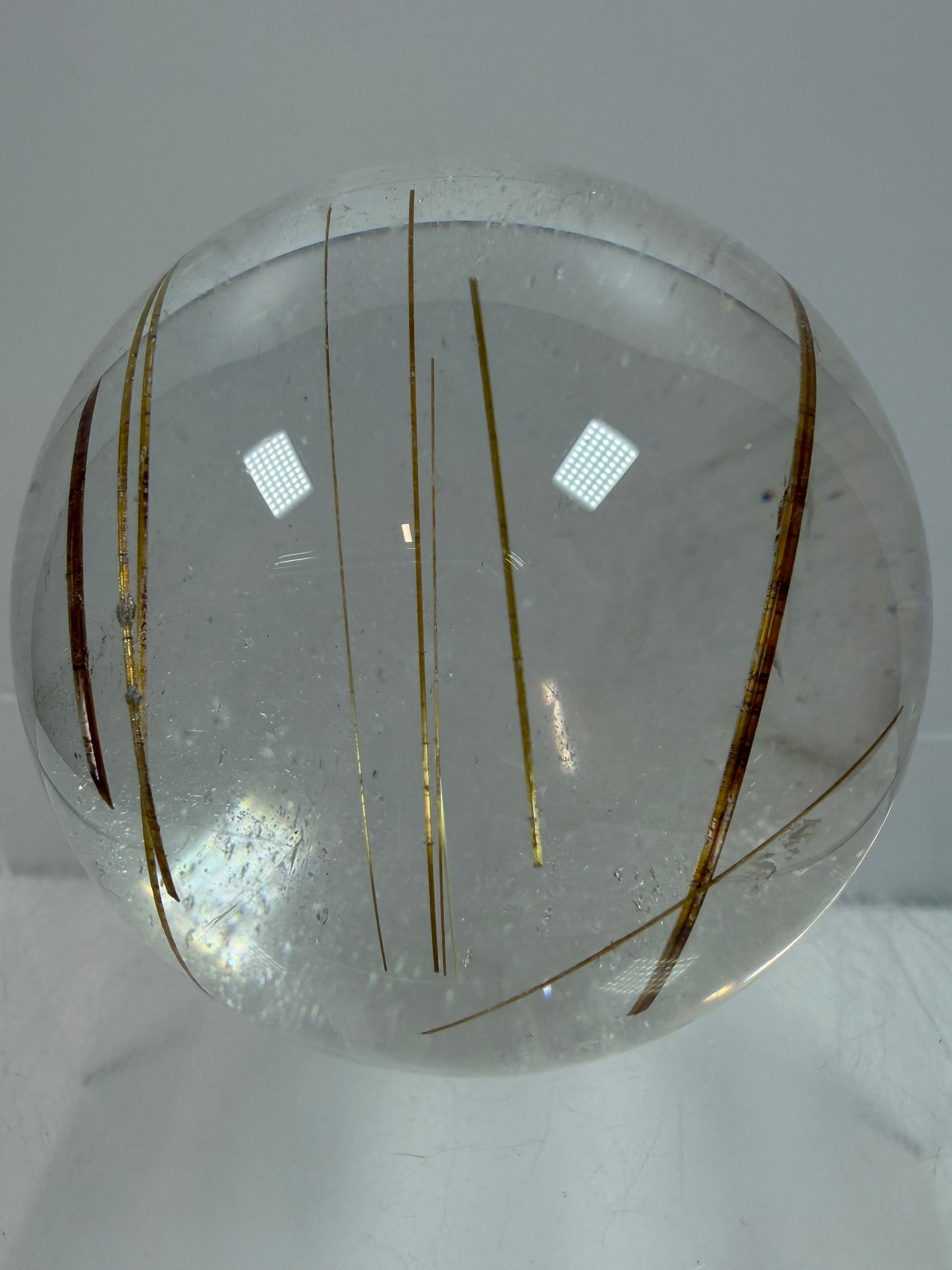 Rutile Quartz Sphere. 55mm. High Quality Golden Rutilated Quartz. Stunning Display Sphere