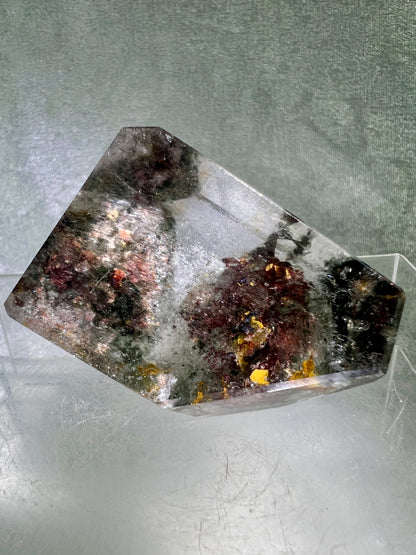 Garden Quartz Polished Freeform. Very Colorful Four Seasons Landscape. High Quality Crystal.