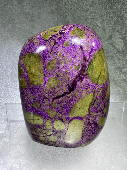 Stichtite In Serpentine Polished Freeform. Gorgeous High Quality Display Crystal. Amazing Atlantisite Freeform.