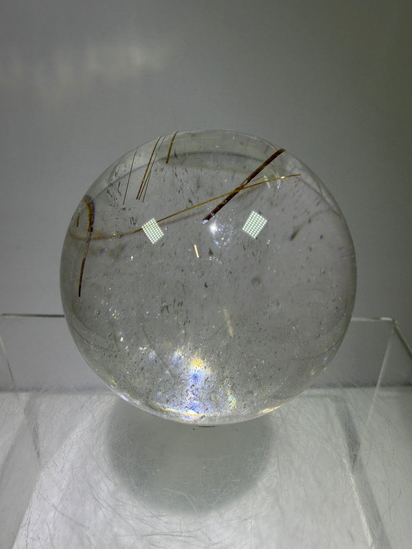 Rutile Quartz Sphere. 55mm. High Quality Golden Rutilated Quartz. Stunning Display Sphere