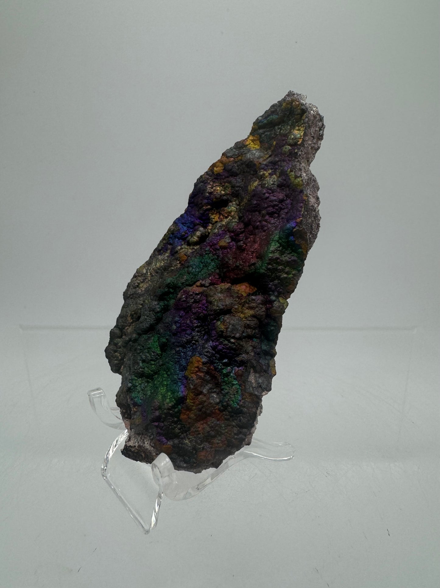 Turgite From Chihuahua, Mexico. Gorgeous Iridescent Rainbow Flash. Amazing Hematite Goethite Mineral Specimen.