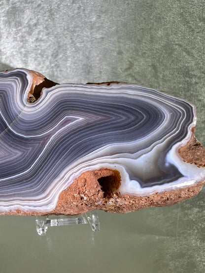 Red Sashe River Agate Freeform. Large Semi Polished Freeform From Zimbabwe. High Quality Rare Display Crystal