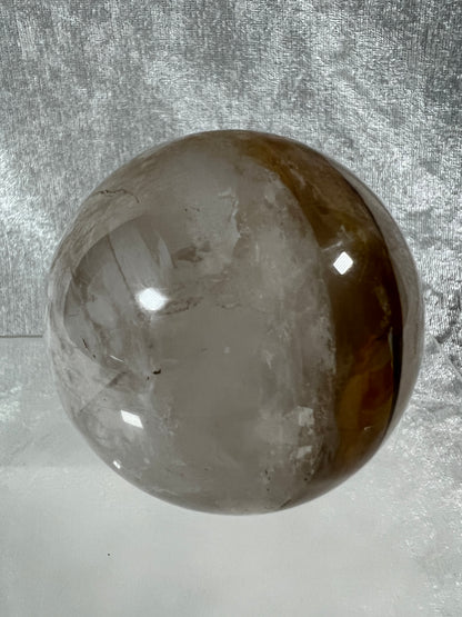 Golden Healer Sphere. 68mm. Incredible Rare Asterisms. High Quality Star Quartz Sphere From Madagascar.