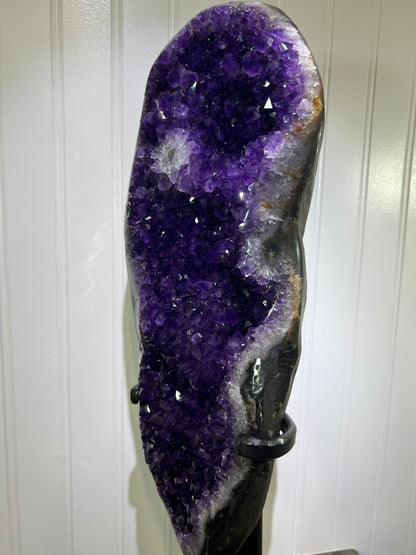 Extra Large Amethyst Geode Specimen - Uruguayan AAA Quality with Custom Stand