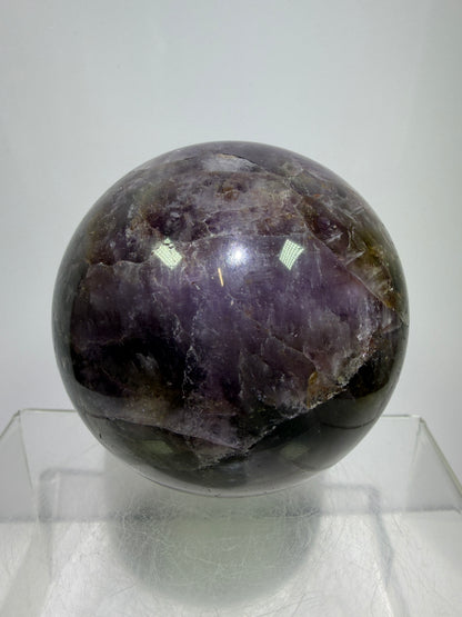 Super Seven Crystal Sphere: 72mm. Rare Melody Stone From Brazil. High Quality Crystal Display Sphere