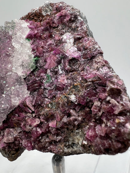 Salrose And Malachite Specimen. Stunning Rare Quartz Druzy. Beautiful Cobaltion Dolomite Specimen From The Congo.