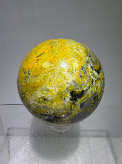 Bumble Bee Jasper Sphere. 54mm. Amazing Colors And Patterns. Gorgeous Rare Crystal.