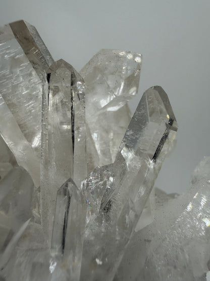 Clear Quartz And Beryl Cluster. Stunning Goshenite Specimen From Brazil. Rare High Quality Display Crystal