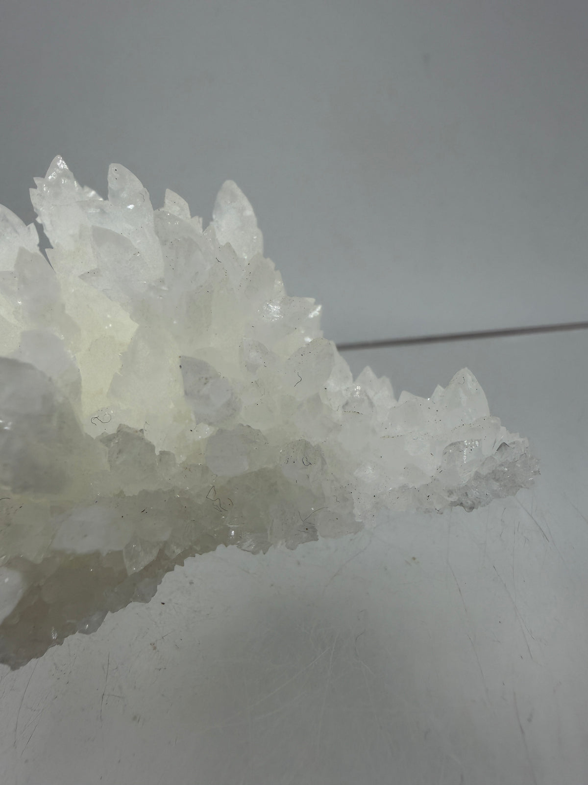 White Aragonite Crystal Specimen. Gorgeous Cave Calcite From Mexico.