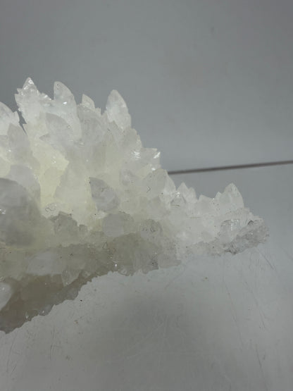 White Aragonite Crystal Specimen. Gorgeous Cave Calcite From Mexico.