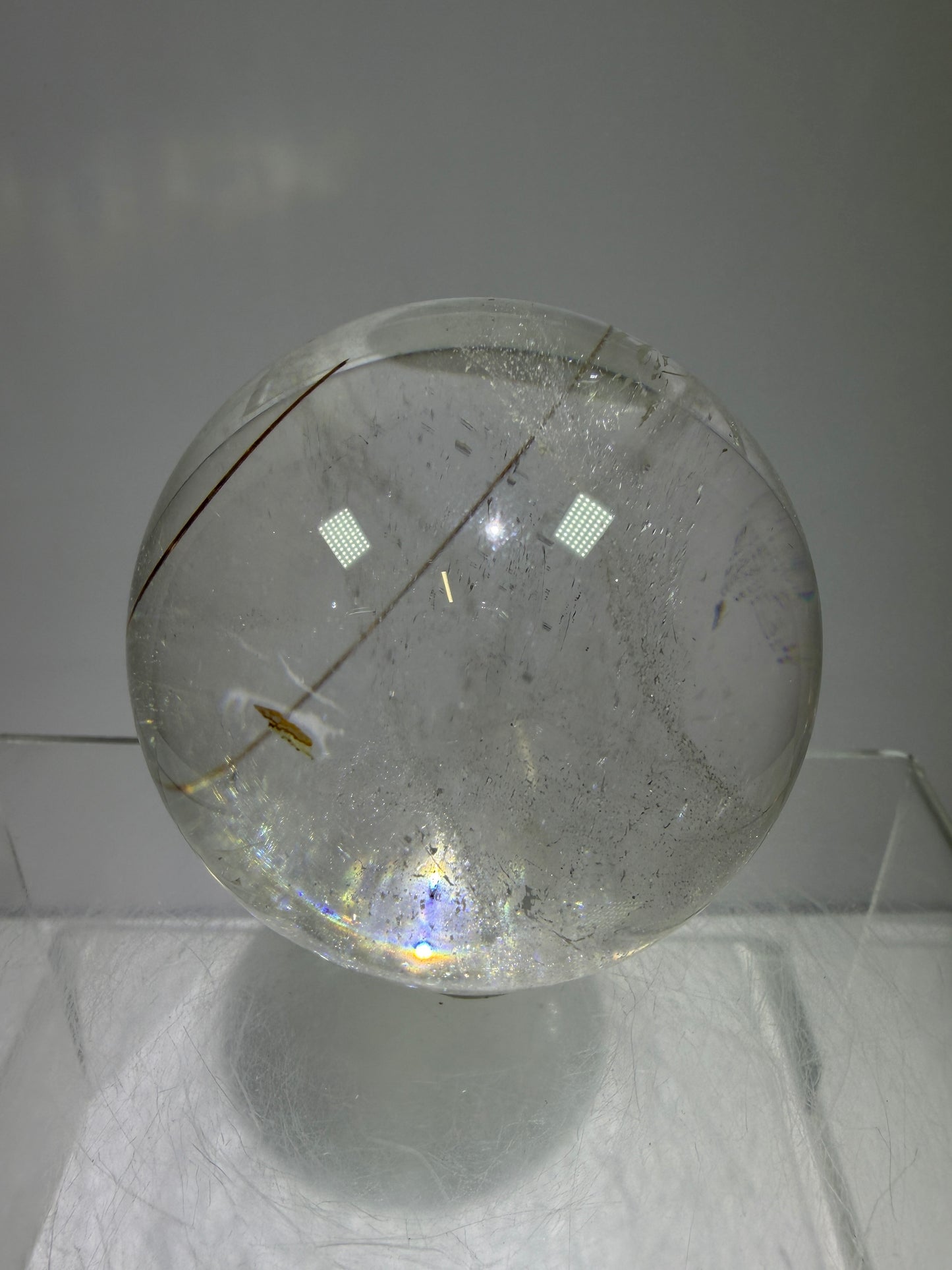 Rutile Quartz Sphere. 55mm. High Quality Golden Rutilated Quartz. Stunning Display Sphere