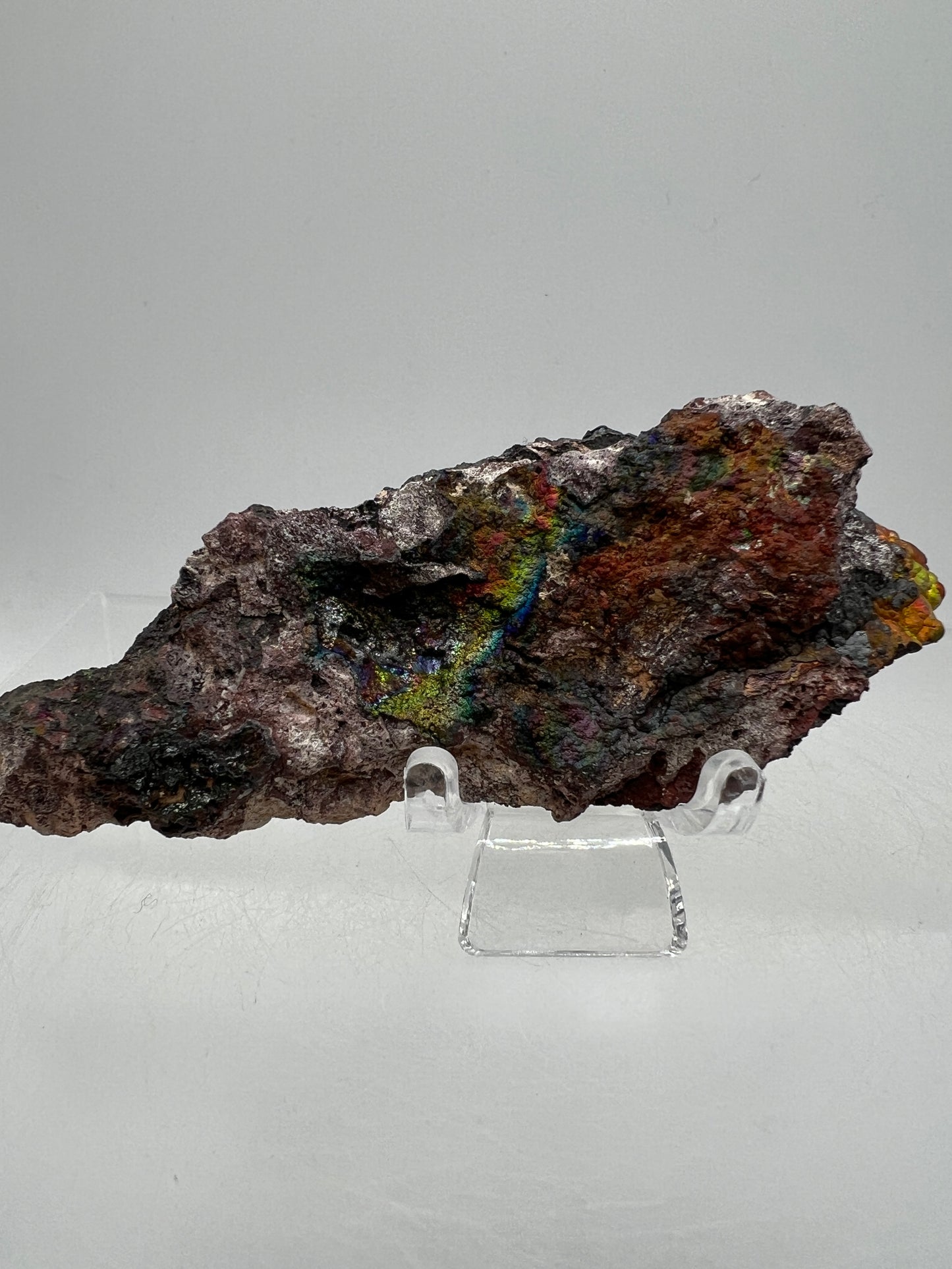 Turgite From Chihuahua, Mexico. Gorgeous Iridescent Rainbow Flash. Amazing Hematite Goethite Mineral Specimen.