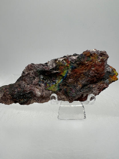 Turgite From Chihuahua, Mexico. Gorgeous Iridescent Rainbow Flash. Amazing Hematite Goethite Mineral Specimen.